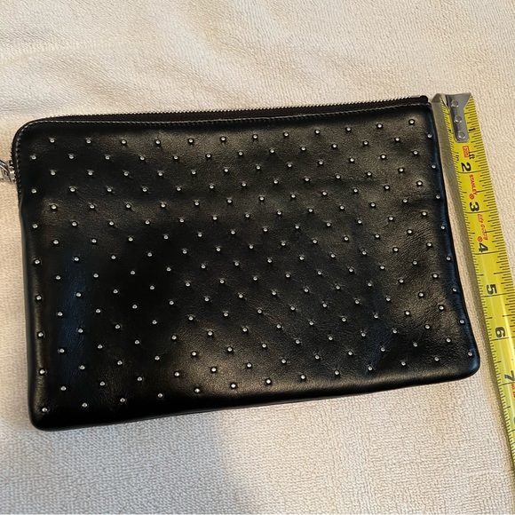 Marc Jacobs Italy studded black clutch pouch wristlet - Picture 5 of 5